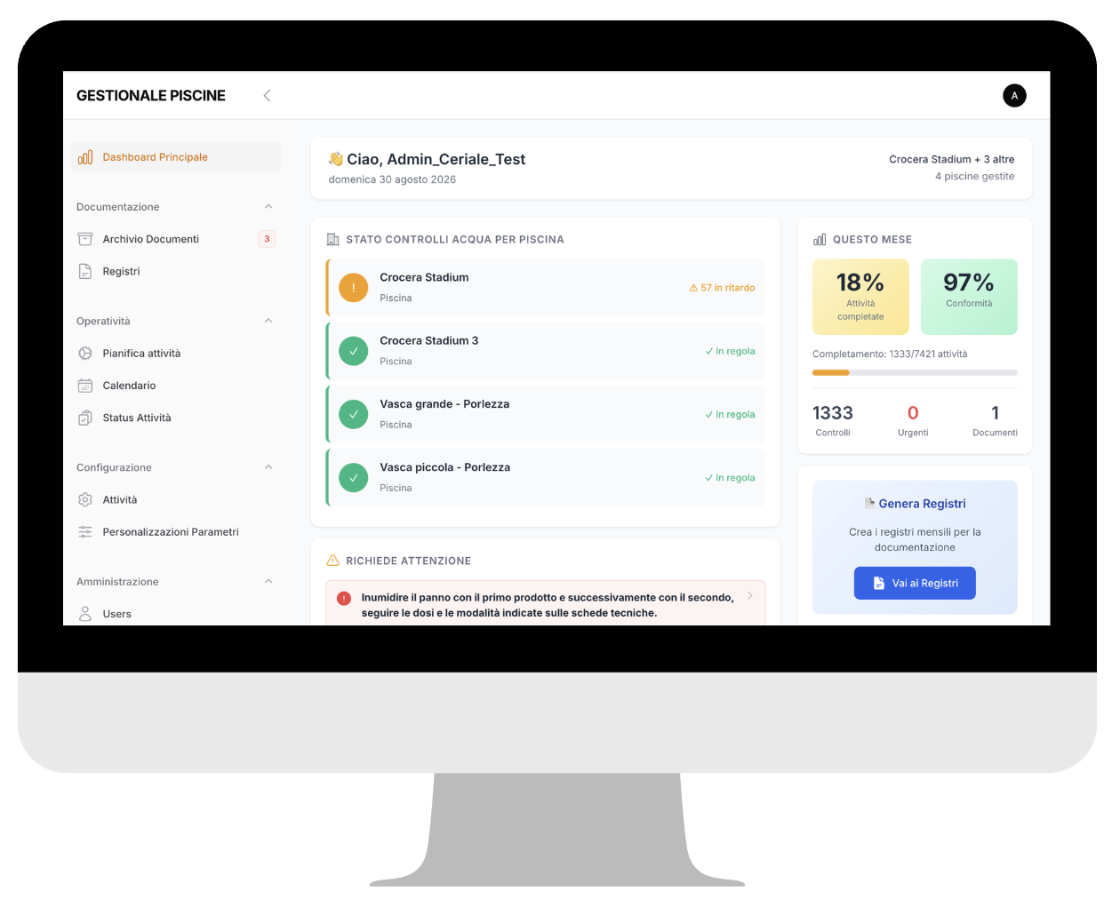 Gestionale CheckPool Professional